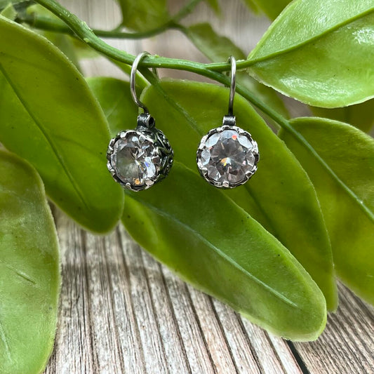 Sterling Silver CZ Earrings