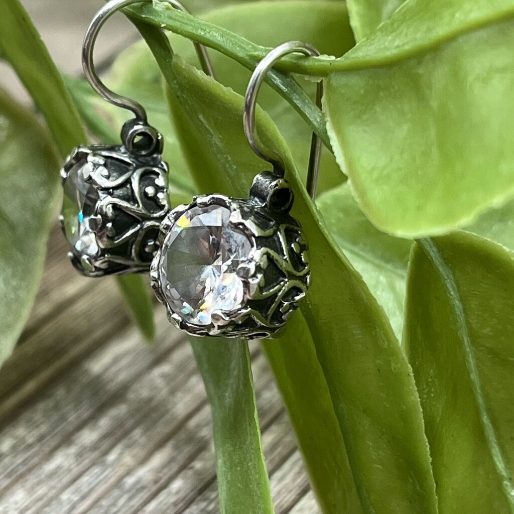 Sterling Silver CZ Earrings