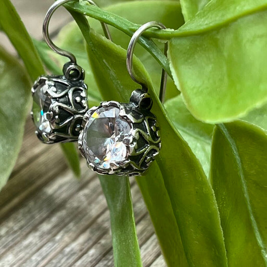 Sterling Silver CZ Earrings