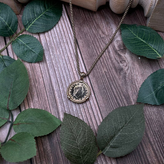 Lire Coin Pendant Necklace