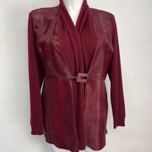 Lafayette 148 Cashmere & Fur Cardigan