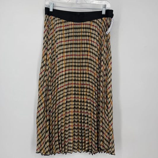 Cece Pleated Plaid Skirt