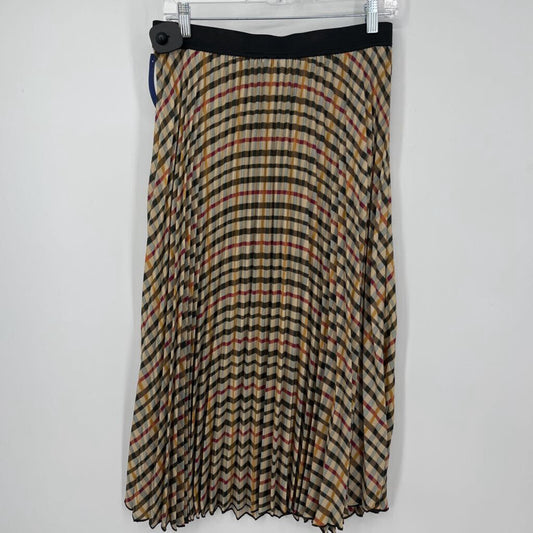Cece Pleated Plaid Skirt