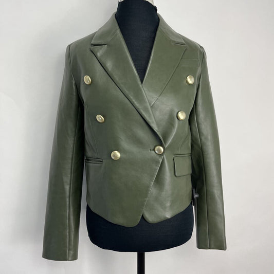 Avec Les Filles Faux Leather Jacket