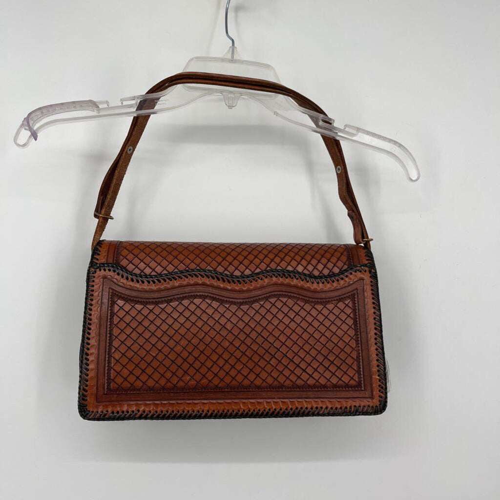 Tooled Leather Shoulder Bag