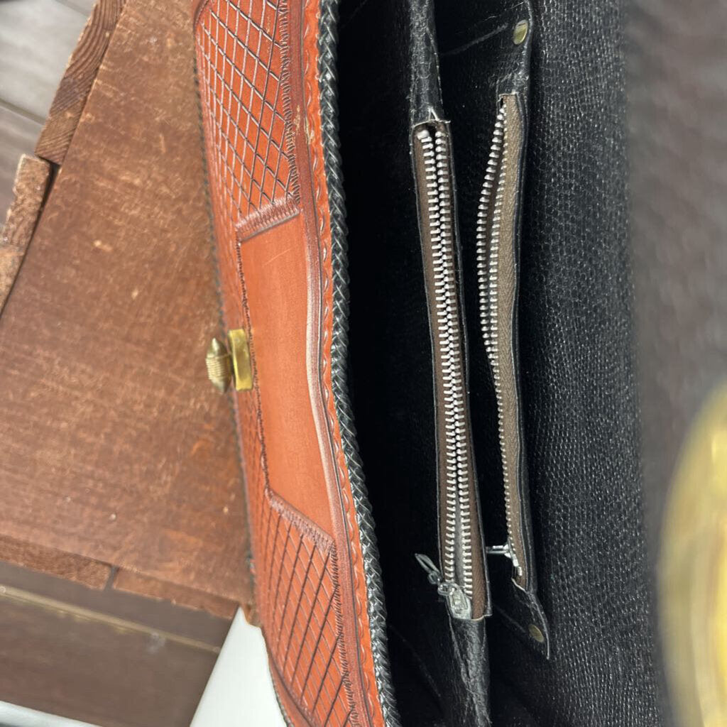 Tooled Leather Shoulder Bag