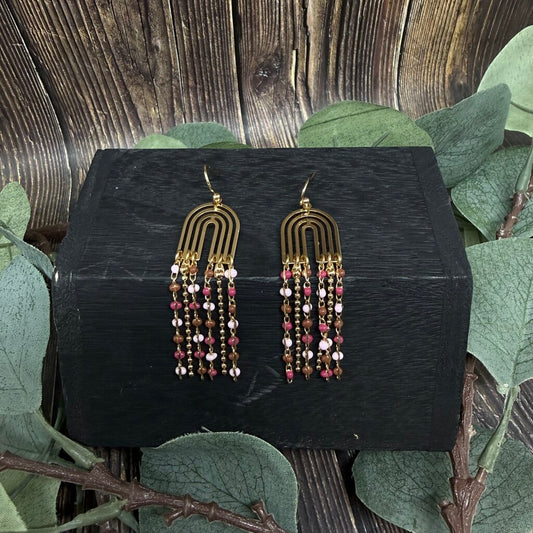 Evereve Arch Fringed Earrings
