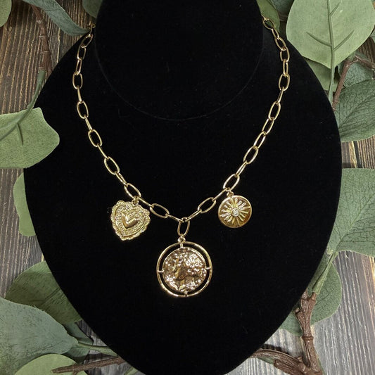 J Crew Charm Necklace