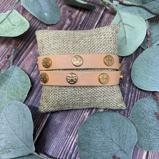 Tory Burch Leather Wrap Bracelet
