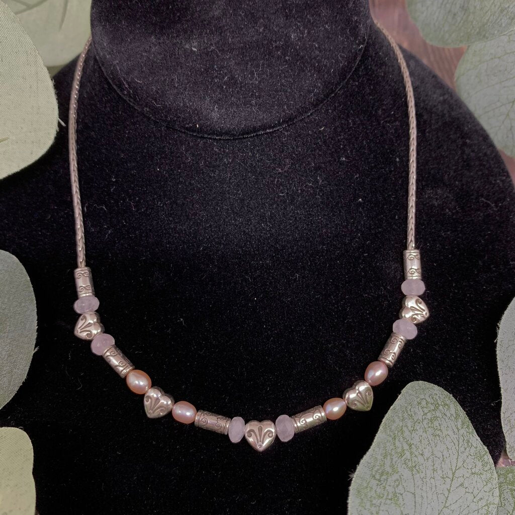 Brighton Heart & Pearl Necklace