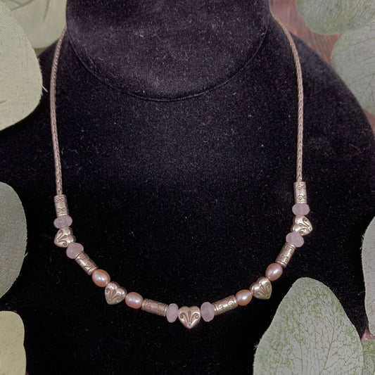 Brighton Heart & Pearl Necklace