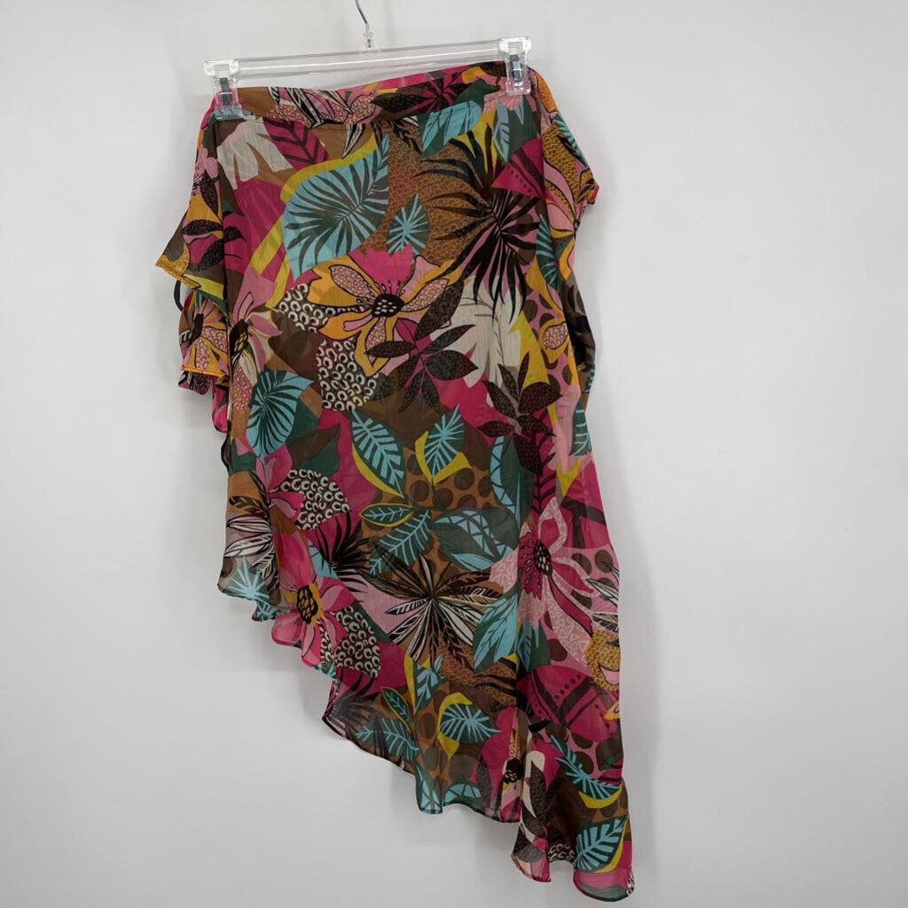 2pc Floral Swimsuit & Cover