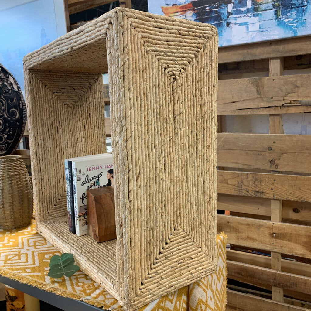 Square Wicker Side Table