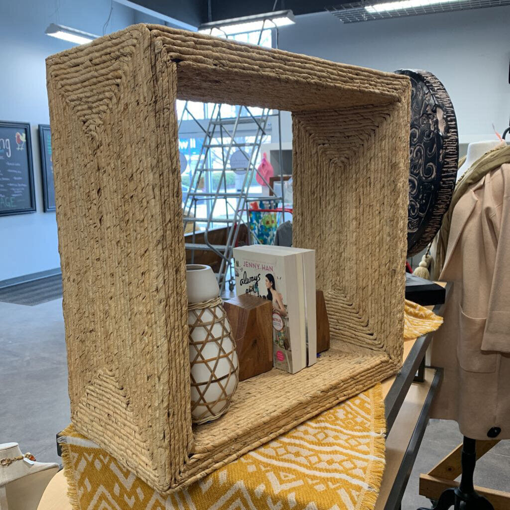 Square Wicker Side Table