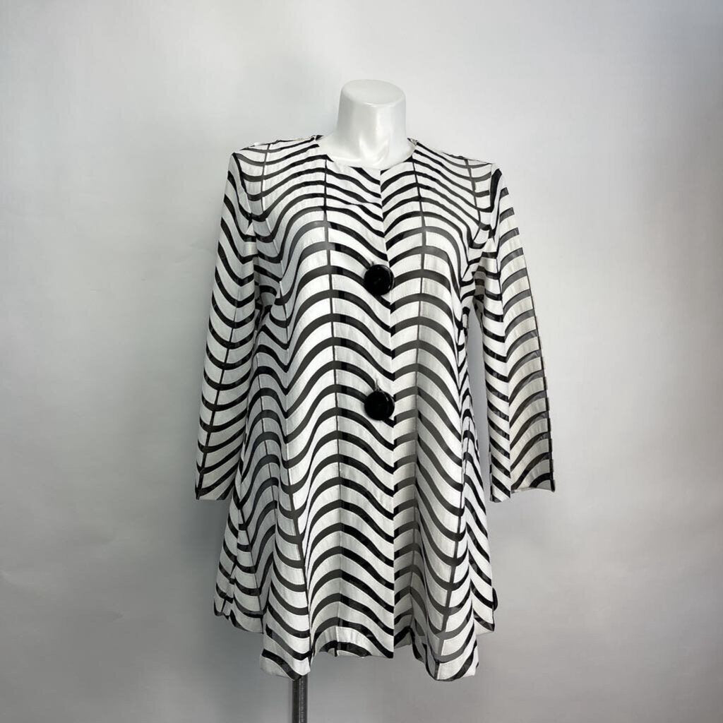 Joseph Ribkoff Sheer-Stripe Jacket