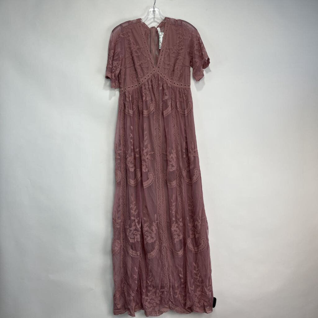 Pink Blush S/s Lace Dress