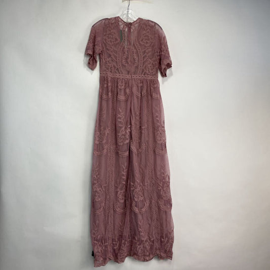 Pink Blush S/s Lace Dress