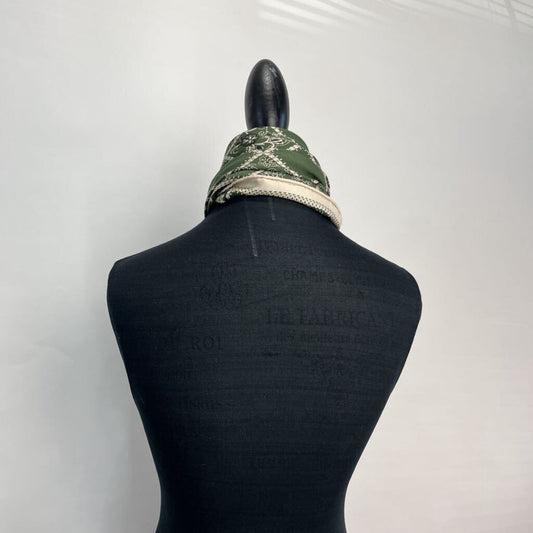 Silk Patchwork Floral Scarf