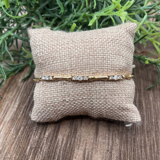 10k YG and Diamond Bolo Bracelet