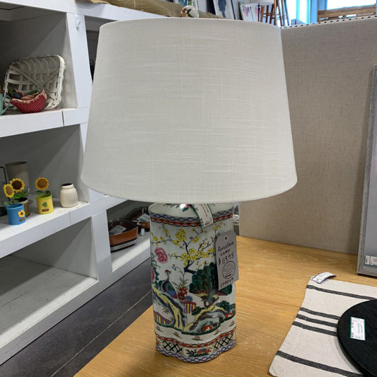 Hand Painted Porcelain Lamp