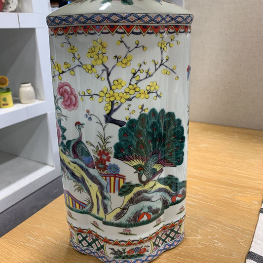 Hand Painted Porcelain Lamp