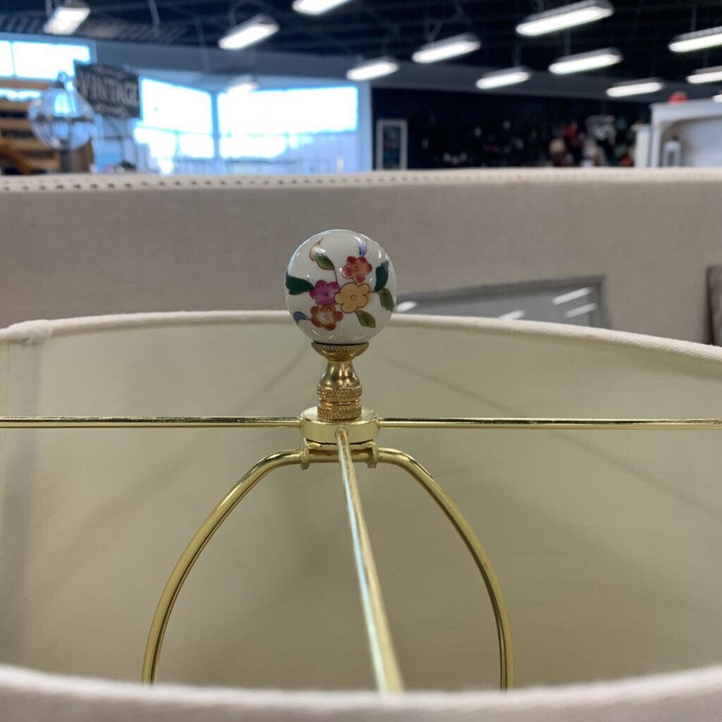 Hand Painted Porcelain Lamp