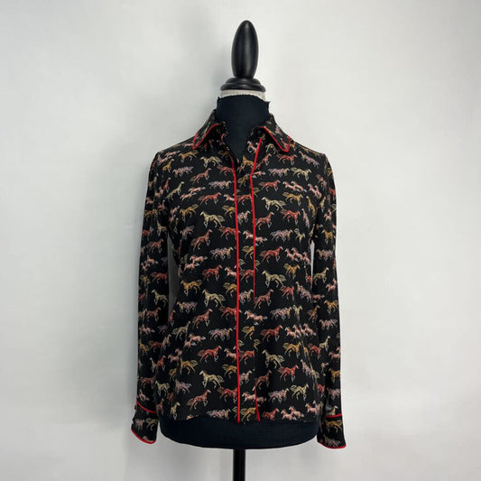 Alice + Olivia L/s Silk Shirt