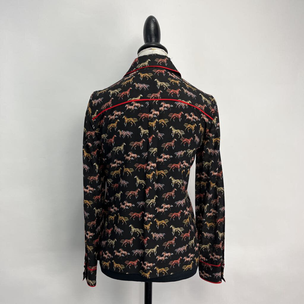 Alice + Olivia L/s Silk Shirt