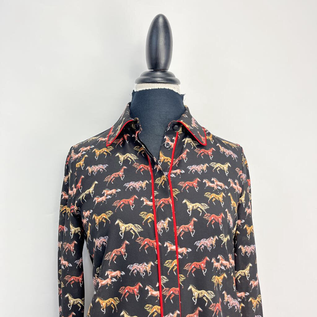 Alice + Olivia L/s Silk Shirt