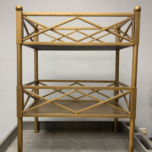 Metal Cross Bar Storage Shelf