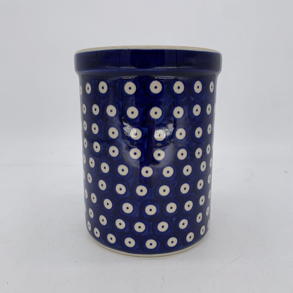 Polish Pottery Utensil Crock