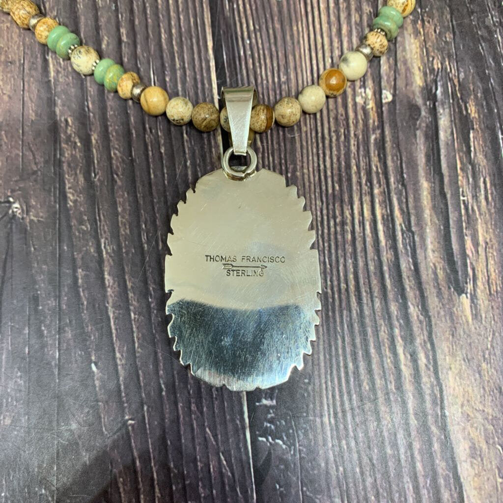 Thomas Francisco Turquoise and Sterling Necklace