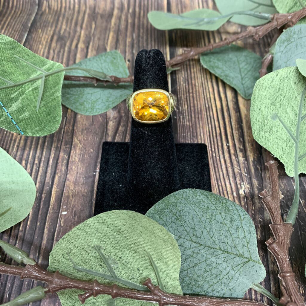 David Yurman Citrine Noblesse Ring AS IS