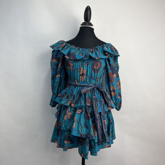 Ulla Johnson Puff Slv Floral Dress