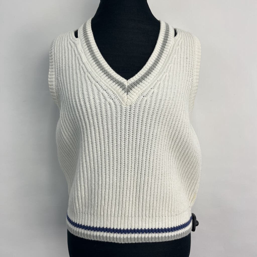 Stitches + Striped Sweater Vest