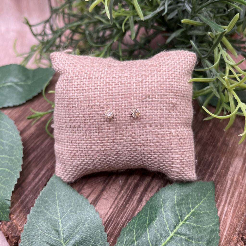 14k WG Diamond Earrings