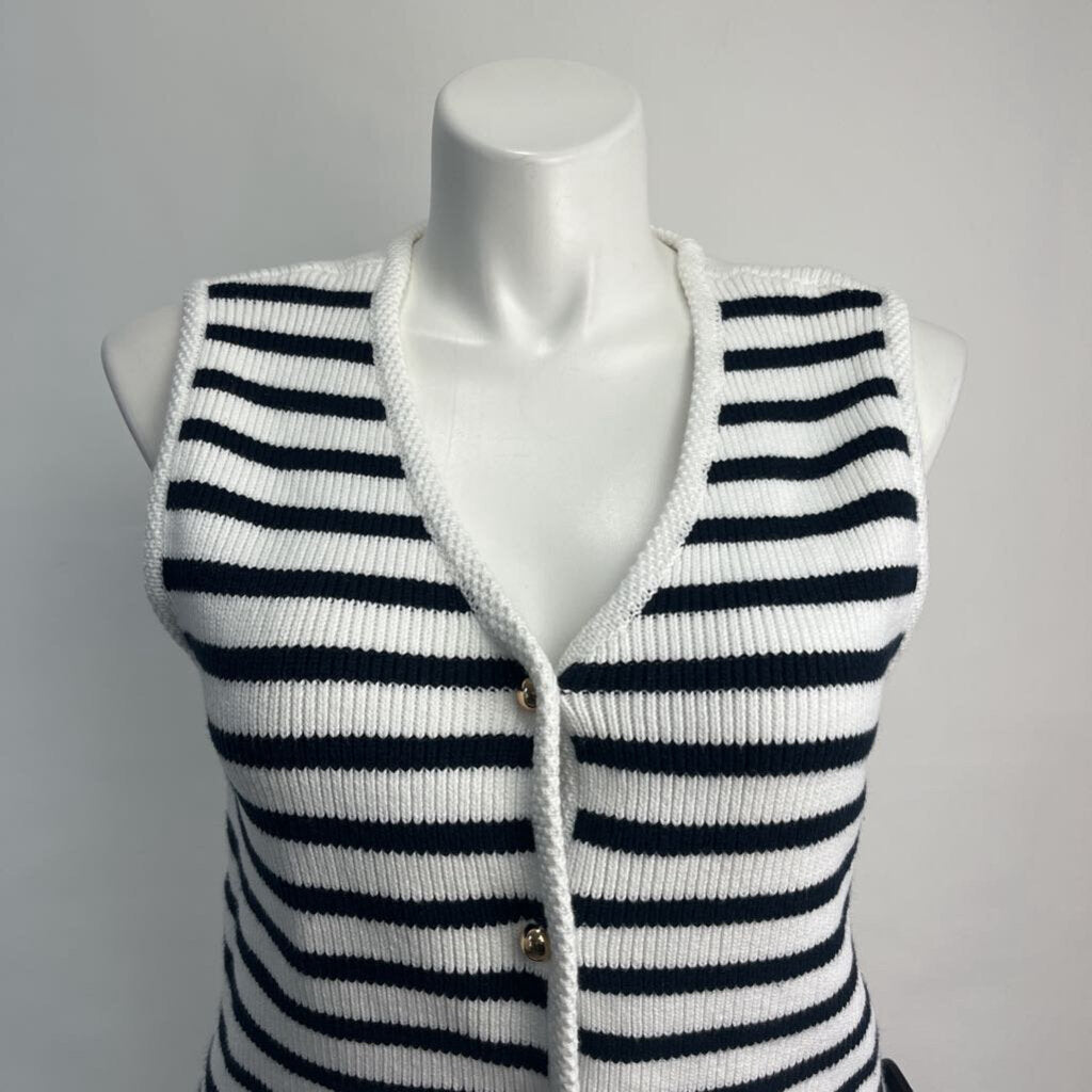 French Connection Striped Sweater Vest