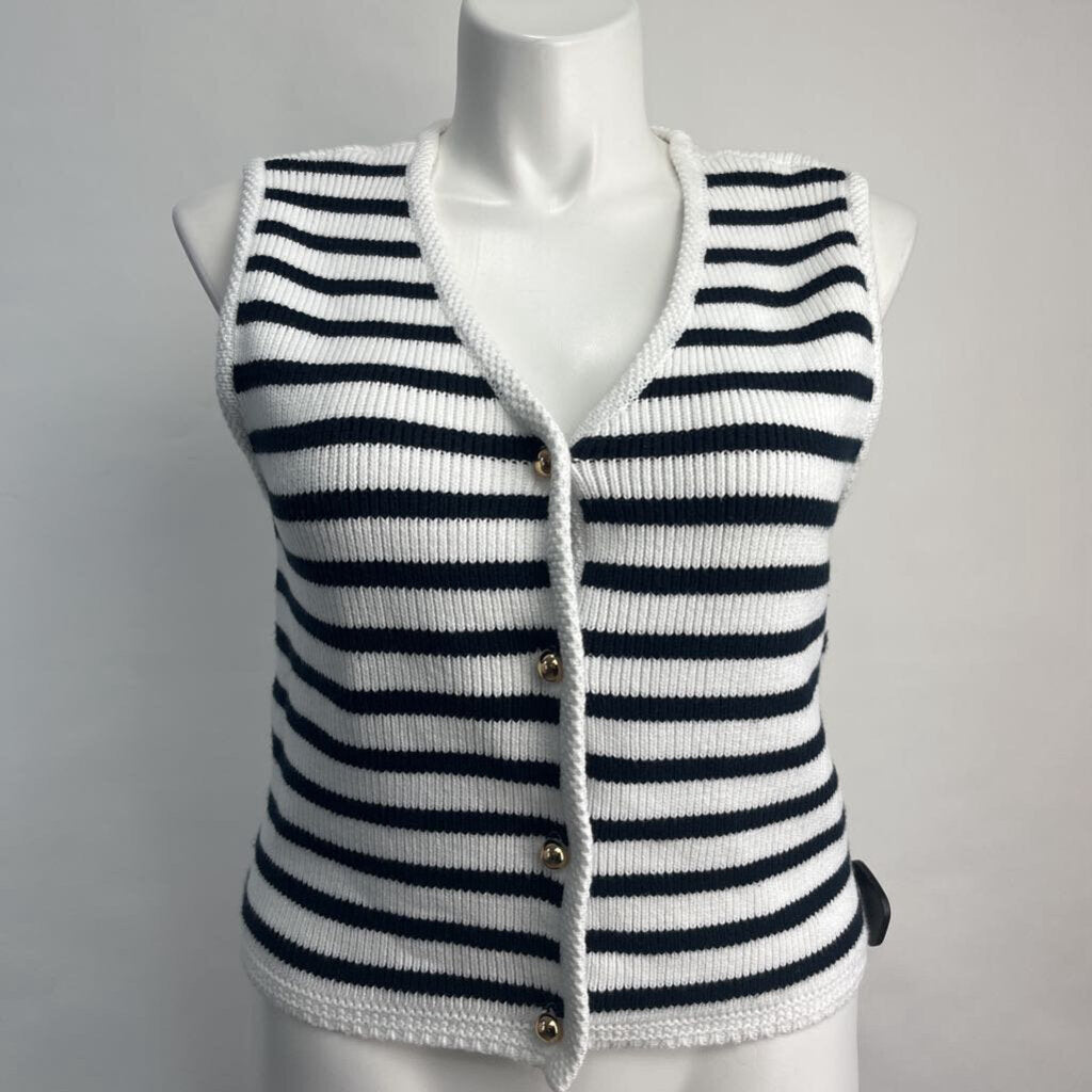 French Connection Striped Sweater Vest