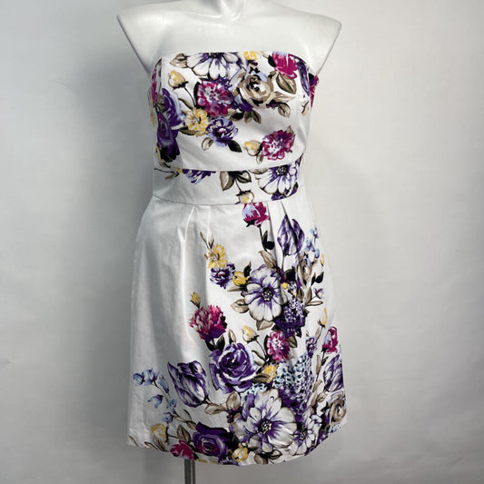 WHBM Strapless Floral Dress