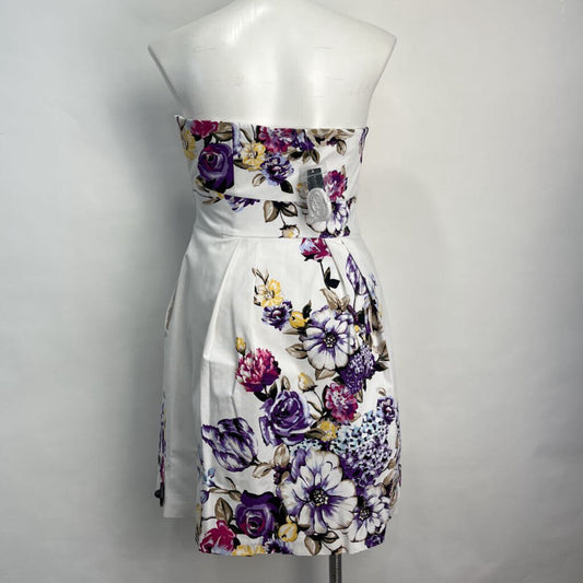 WHBM Strapless Floral Dress