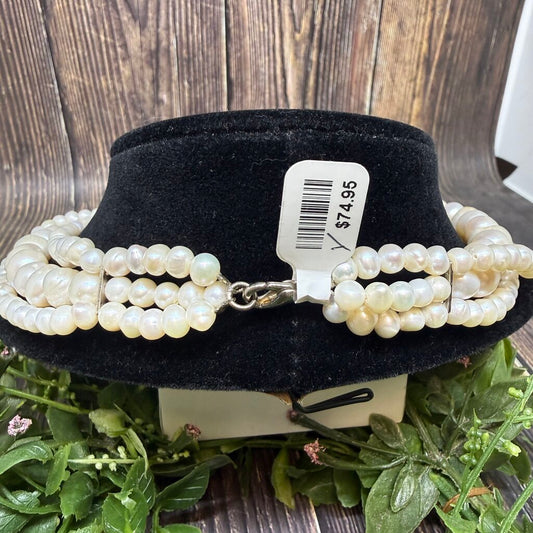 Three Strand Pearl Necklace