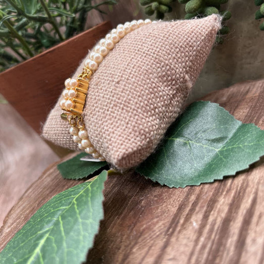 Double Strand Pearl Bracelet