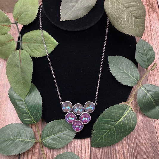 Iridescent Pendant Necklace