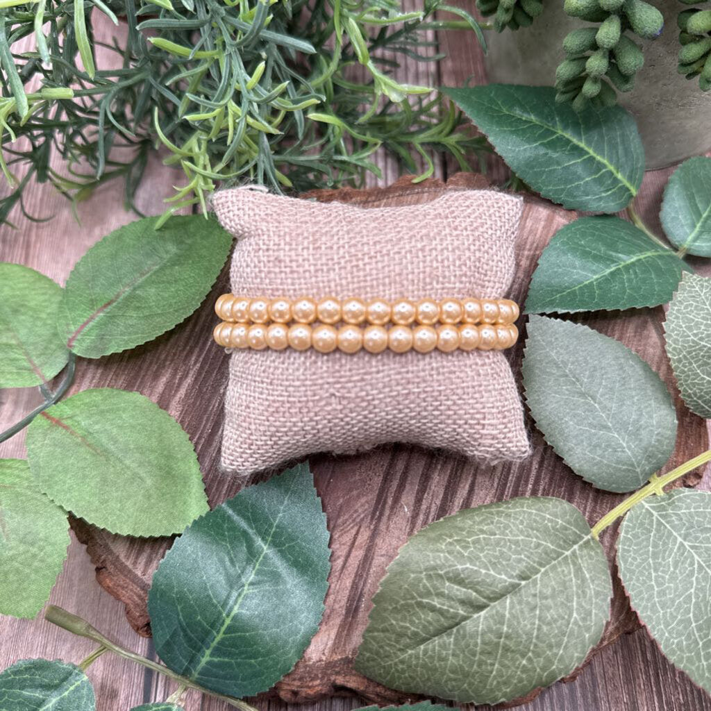 Faux Pearl Stretch Bracelets