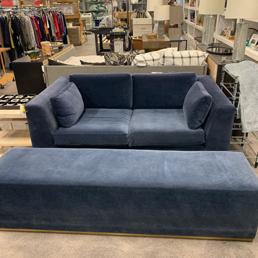 Velvet Sofa and Bench