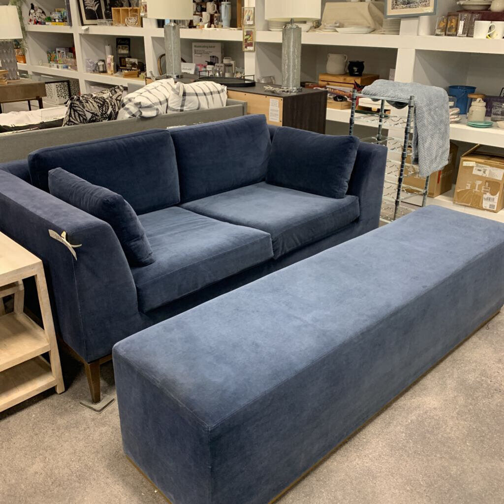 Velvet Sofa and Bench