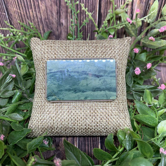 Sterling Stone Brooch