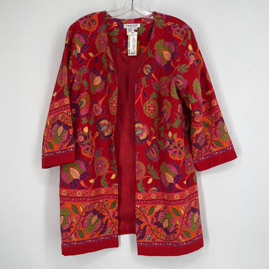Coldwater Creek Open Floral Jacket