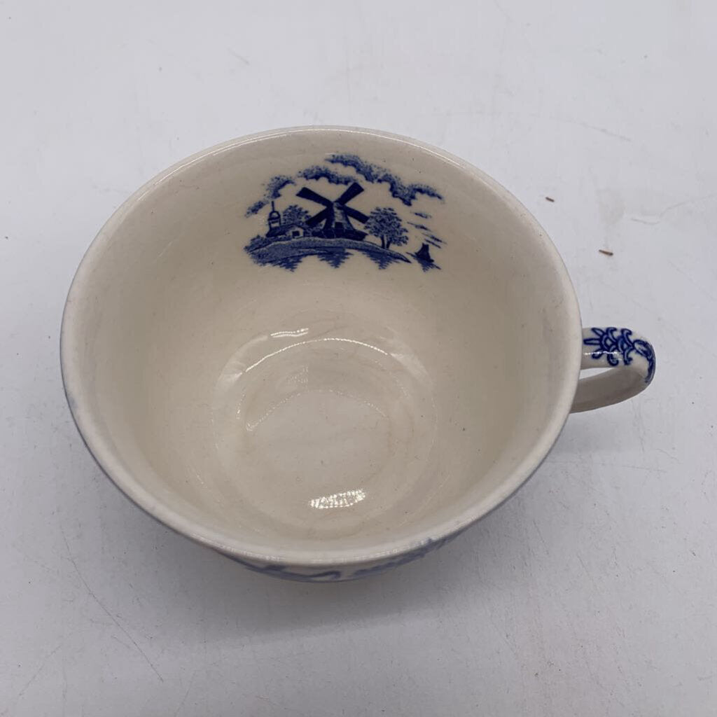 Underglaze Windmill Cup & Saucer