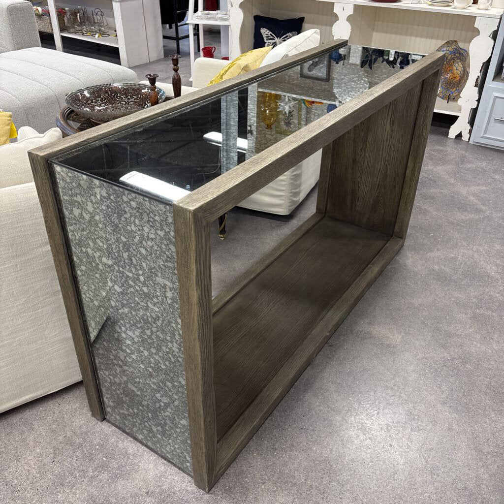 Mirrored Open Console Table